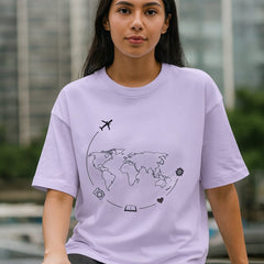 Travel Unisex Terry Oversized Tee