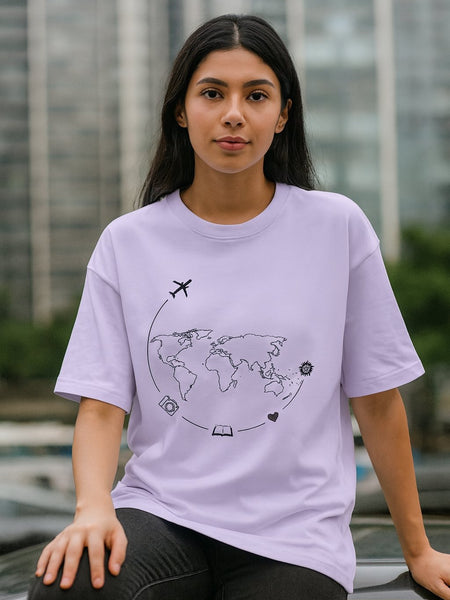 Travel Unisex Terry Oversized Tee