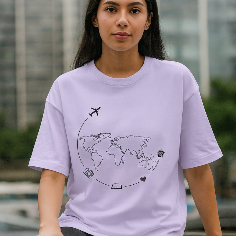 Travel Unisex Terry Oversized Tee