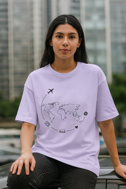 Travel Unisex Terry Oversized Tee