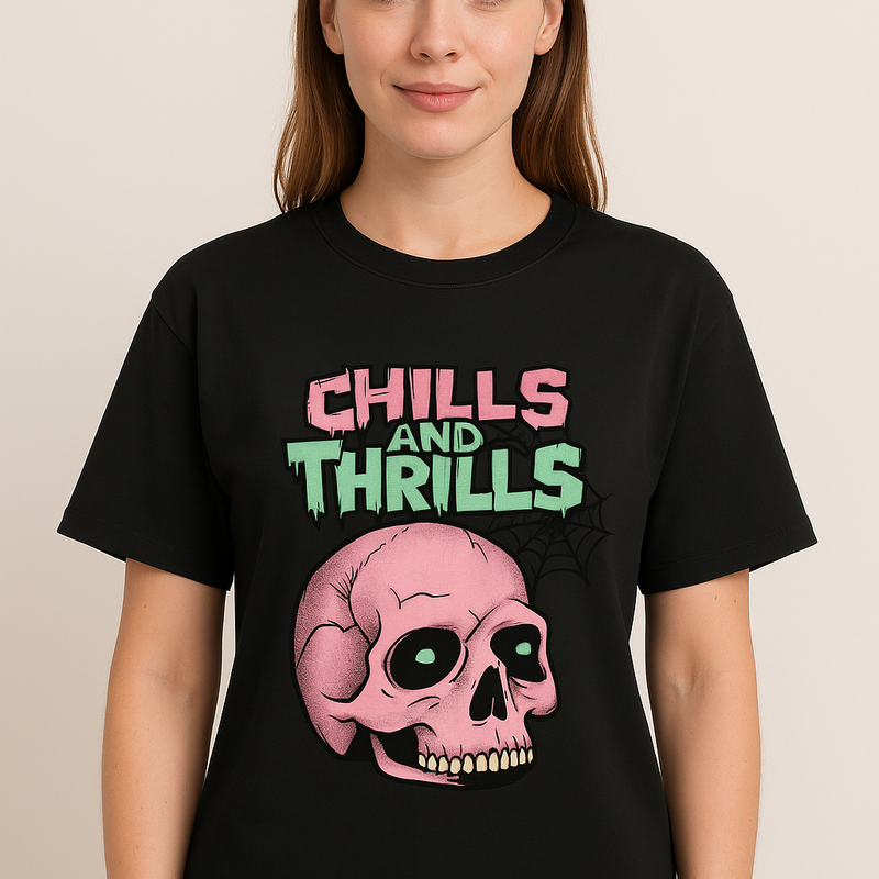 Chills and Thrills Unisex Terry Oversized Tee