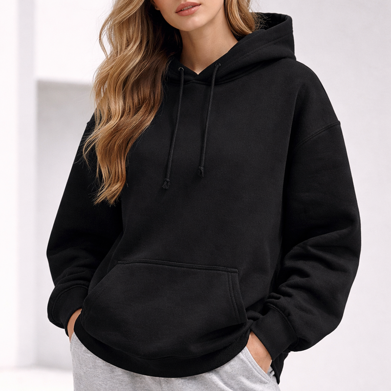 Plain Unisex Oversized Hoodie