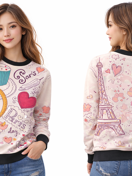 Paris Unisex AOP Sweatshirt