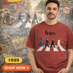 The Beatles Unisex Oversized Classic T-Shirt