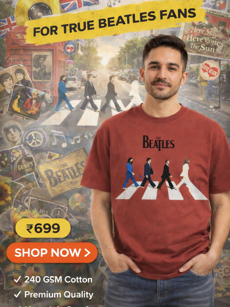 The Beatles Unisex Oversized Classic T-Shirt