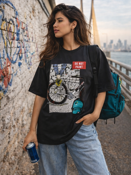 Paint Unisex Terry Oversized Tee