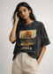India Unisex Acid Washed Oversized Tee