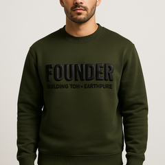 Founder Puff Print Unisex Sweatshirt
