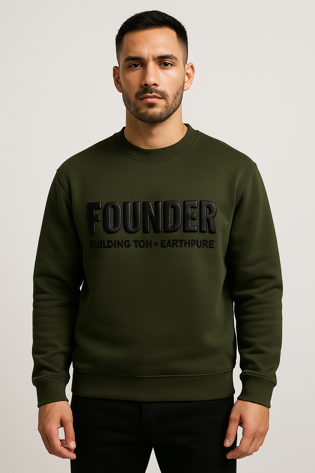Founder Puff Print Unisex Sweatshirt