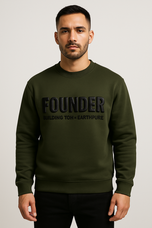 Founder Puff Print Unisex Sweatshirt