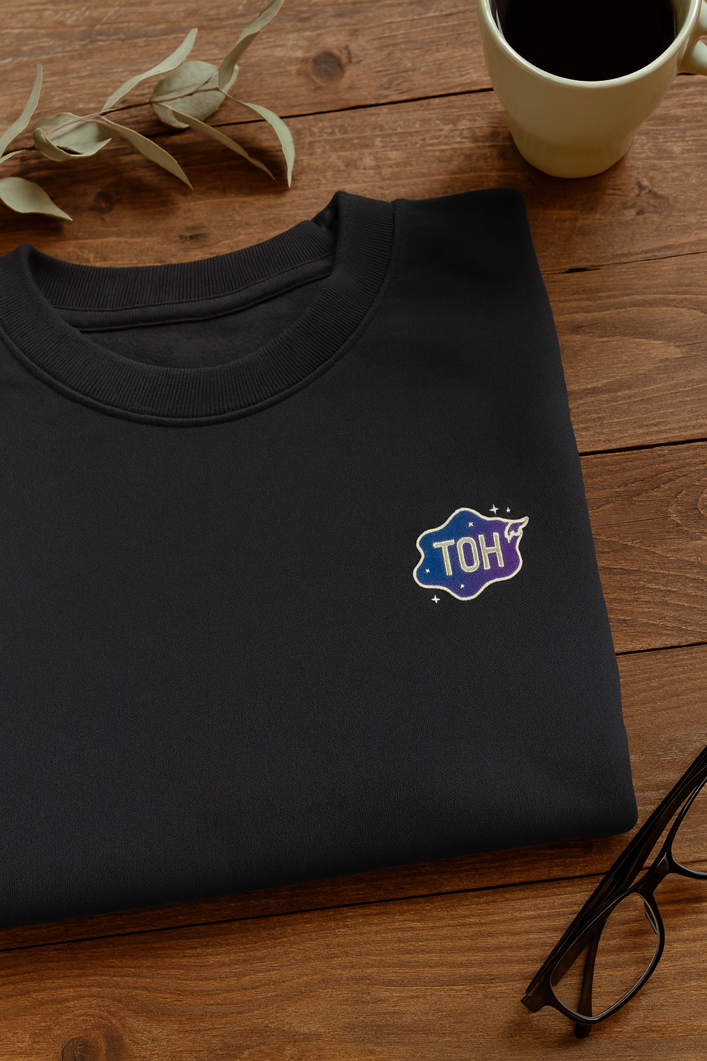 TOH Embroidery Unisex Oversized Sweatshirt