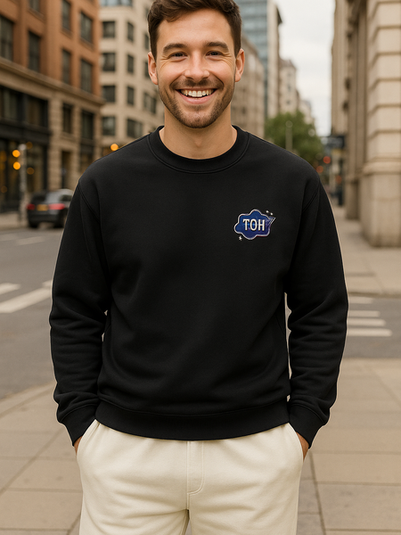 TOH Embroidery Unisex Oversized Sweatshirt