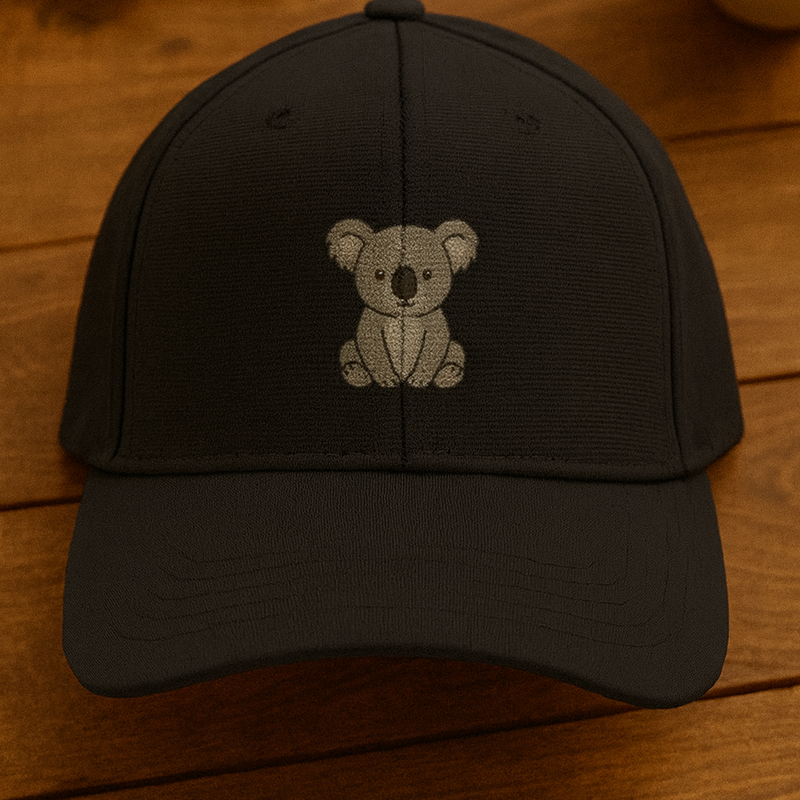 Koala Embroidery BaseBall Ottoman Cap