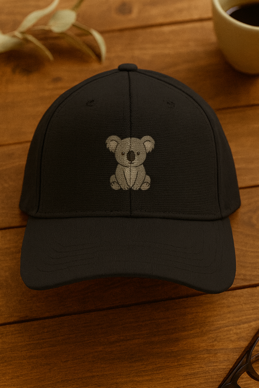 Koala Embroidery BaseBall Ottoman Cap