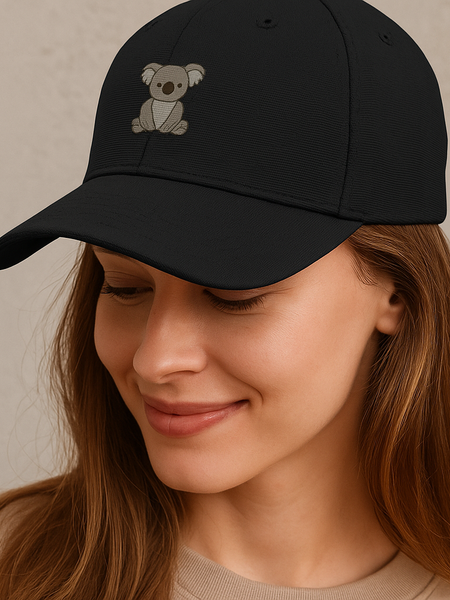 Koala Embroidery BaseBall Ottoman Cap