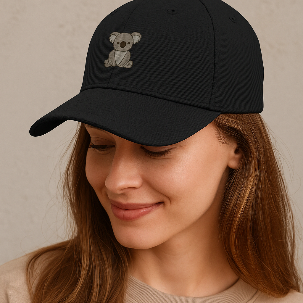 Koala Embroidery BaseBall Ottoman Cap