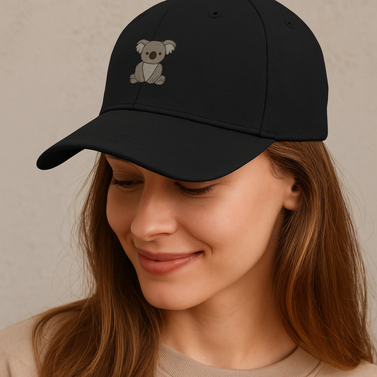 Koala Embroidery BaseBall Ottoman Cap