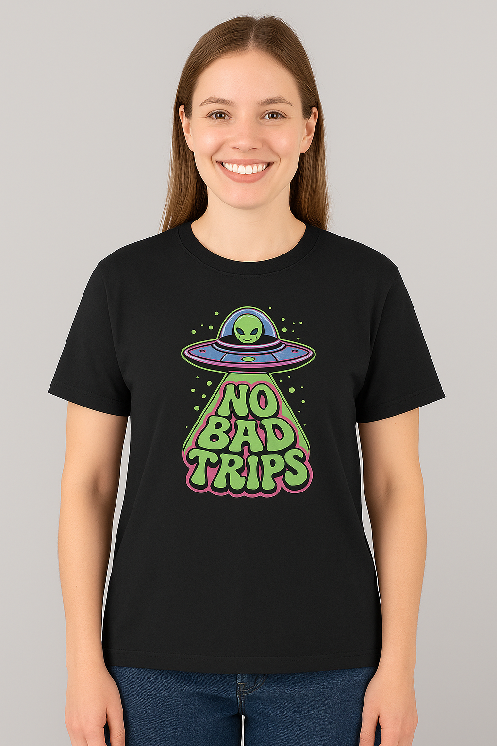 No Bad Trips Oversized unisex t-shirt
