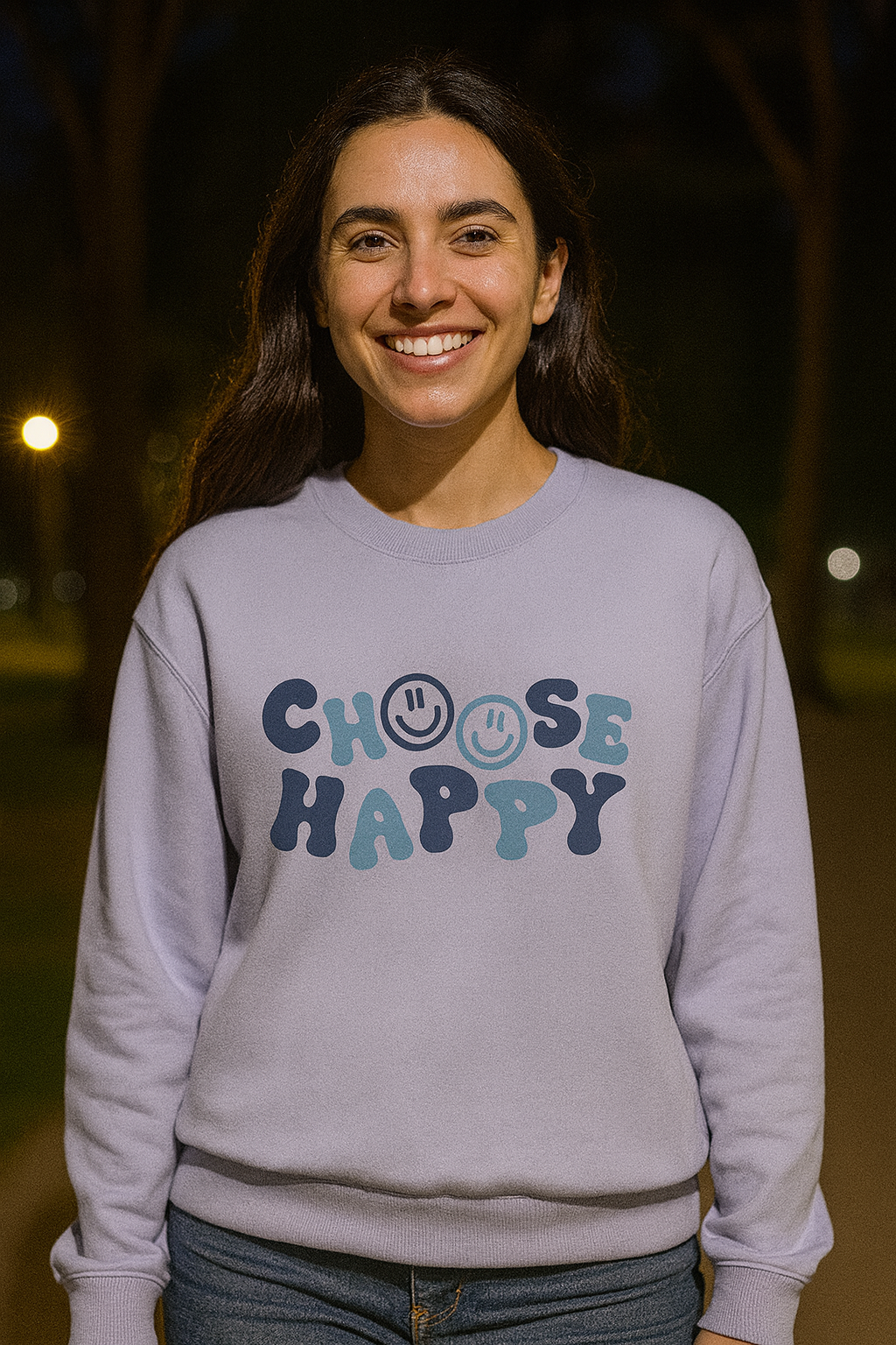 Happy Unisex Oversized Sweatshirt