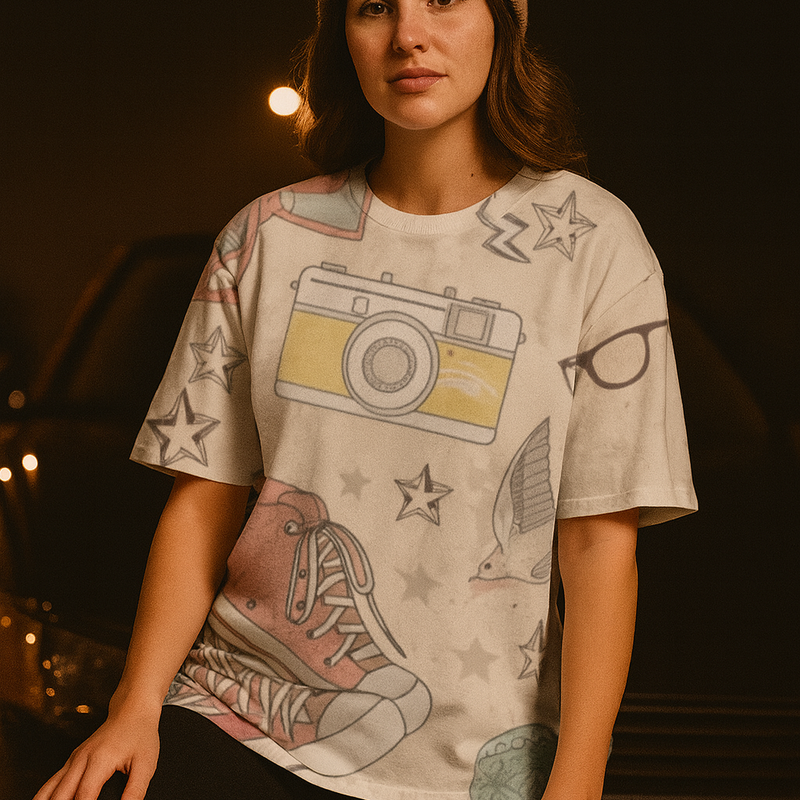 Enjoy Unisex AOP Oversized Tee