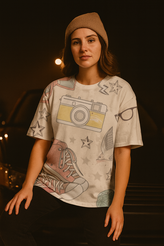 Enjoy Unisex AOP Oversized Tee