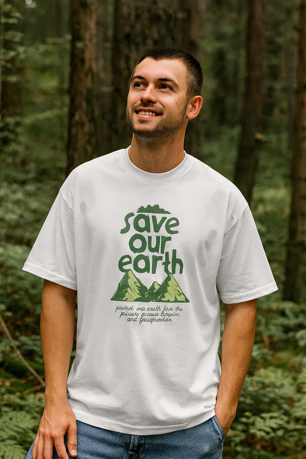 Save Earth Oversized T-shirt