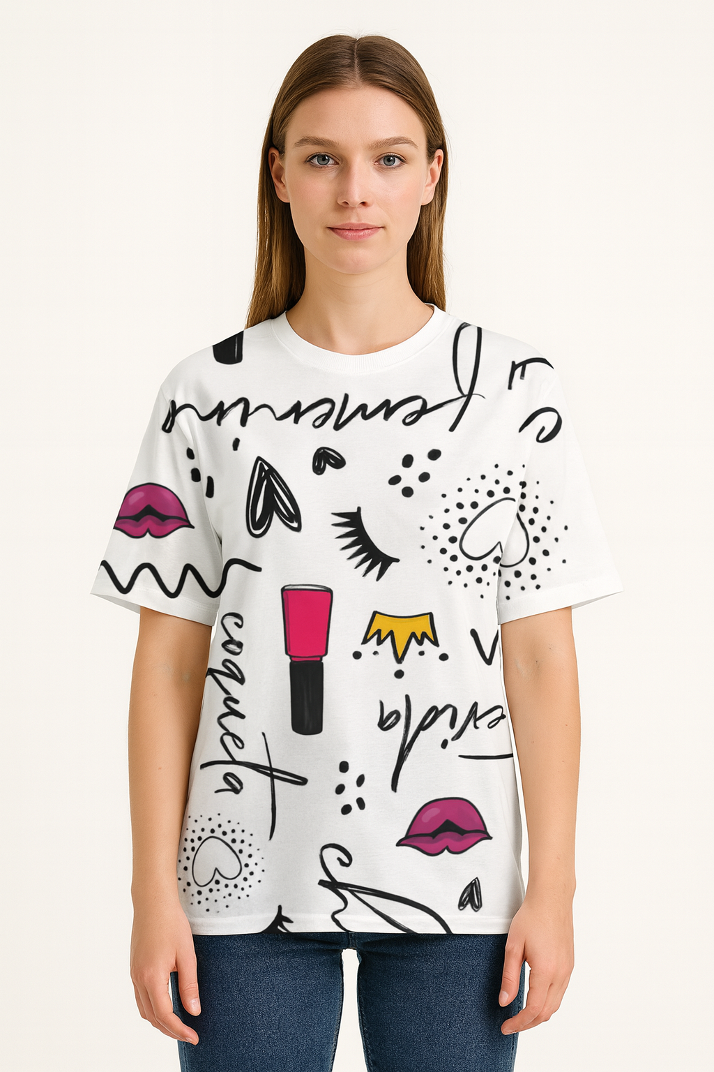 Beauty Girl Oversized Tee