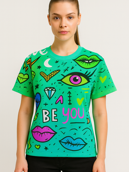 Girl Attitude Oversized Tee