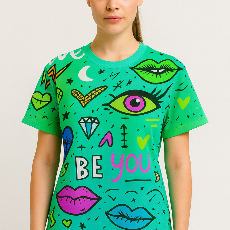 Girl Attitude Oversized Tee