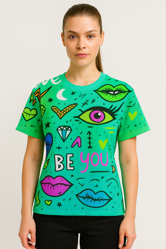 Girl Attitude Oversized Tee