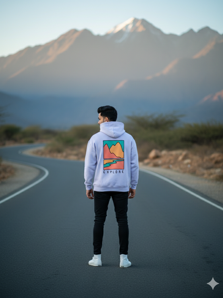 Explore Unisex Oversized Hoodie