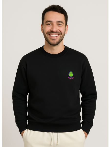 Unavailable Embroidery Unisex Oversized Sweatshirt