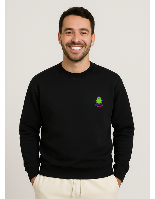 Unavailable Embroidery Unisex Oversized Sweatshirt