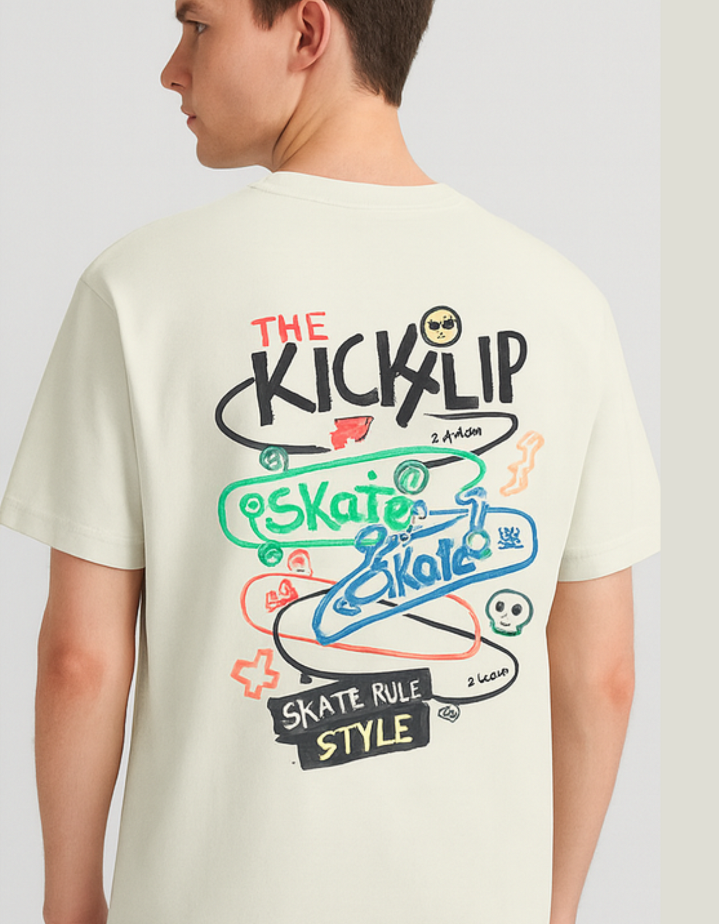 Kick flip Unisex Oversized Classic T-Shirt
