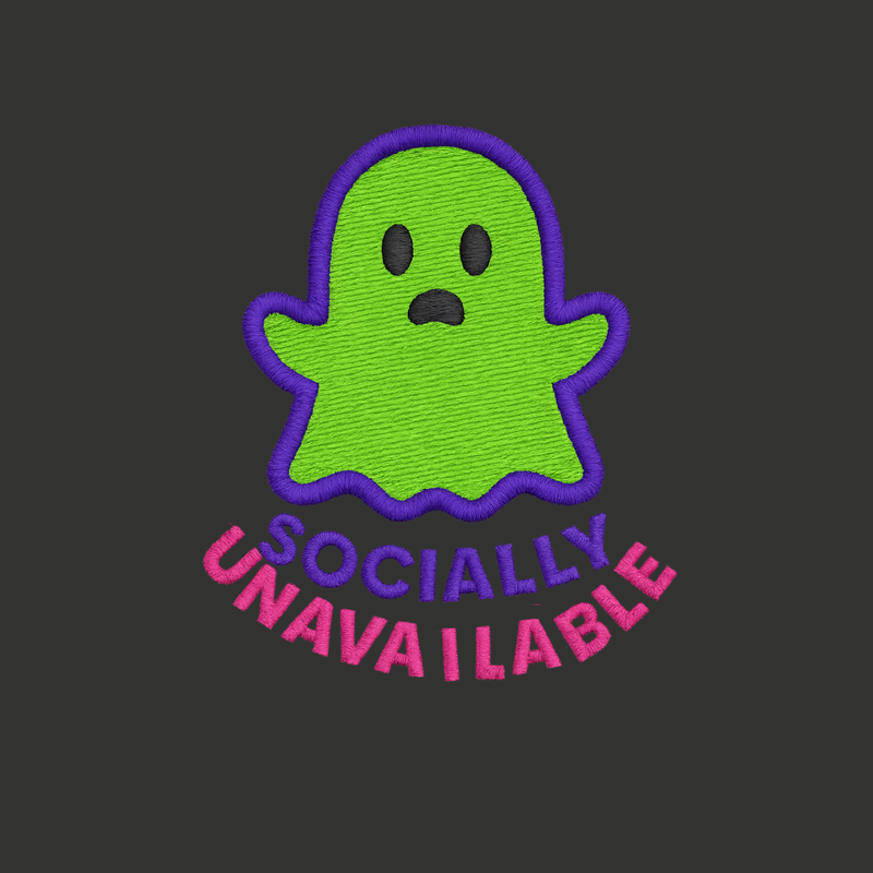 Unavailable Embroidery Unisex Oversized Sweatshirt